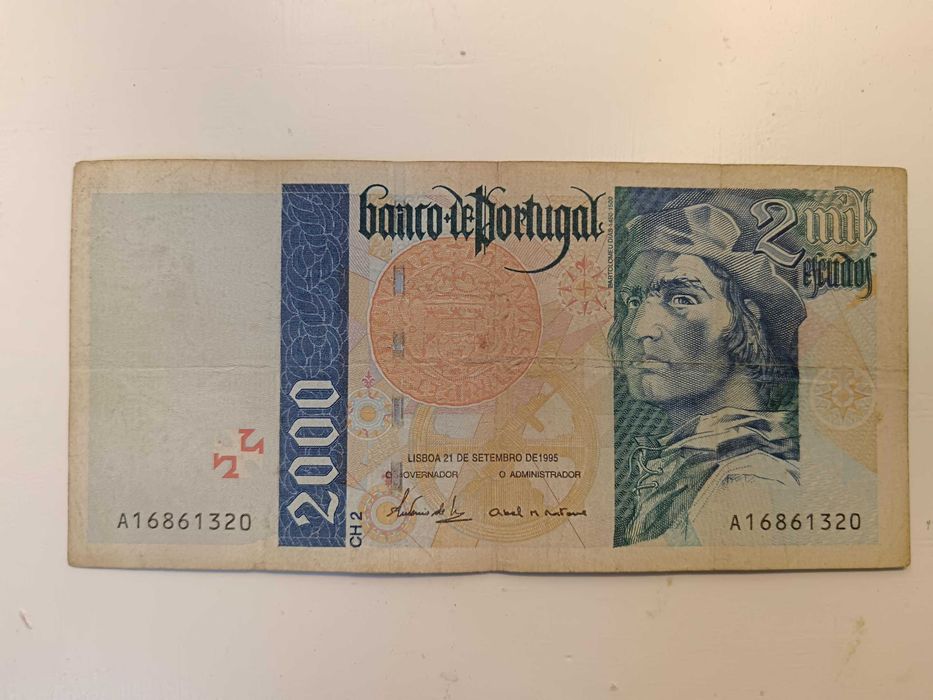 Nota 2000 escudos Bartolomeu Dias 1995