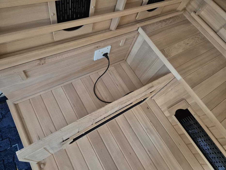 Sauna kabina infrared na podczerwień Artsauna 4os narożna bdb radio