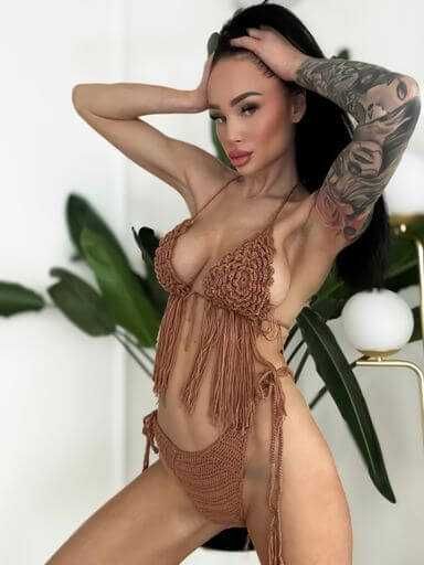 brązowy strój kąpielowy frędzle nowość, uni XS,S,M,L,XL,XXl