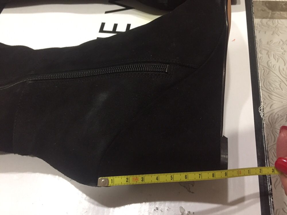 Nine west сапоги кожа осень 38 р