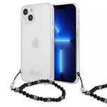 guess guhcp13mkpsbk iphone 13 6.1" etui rigide transparent black pearl