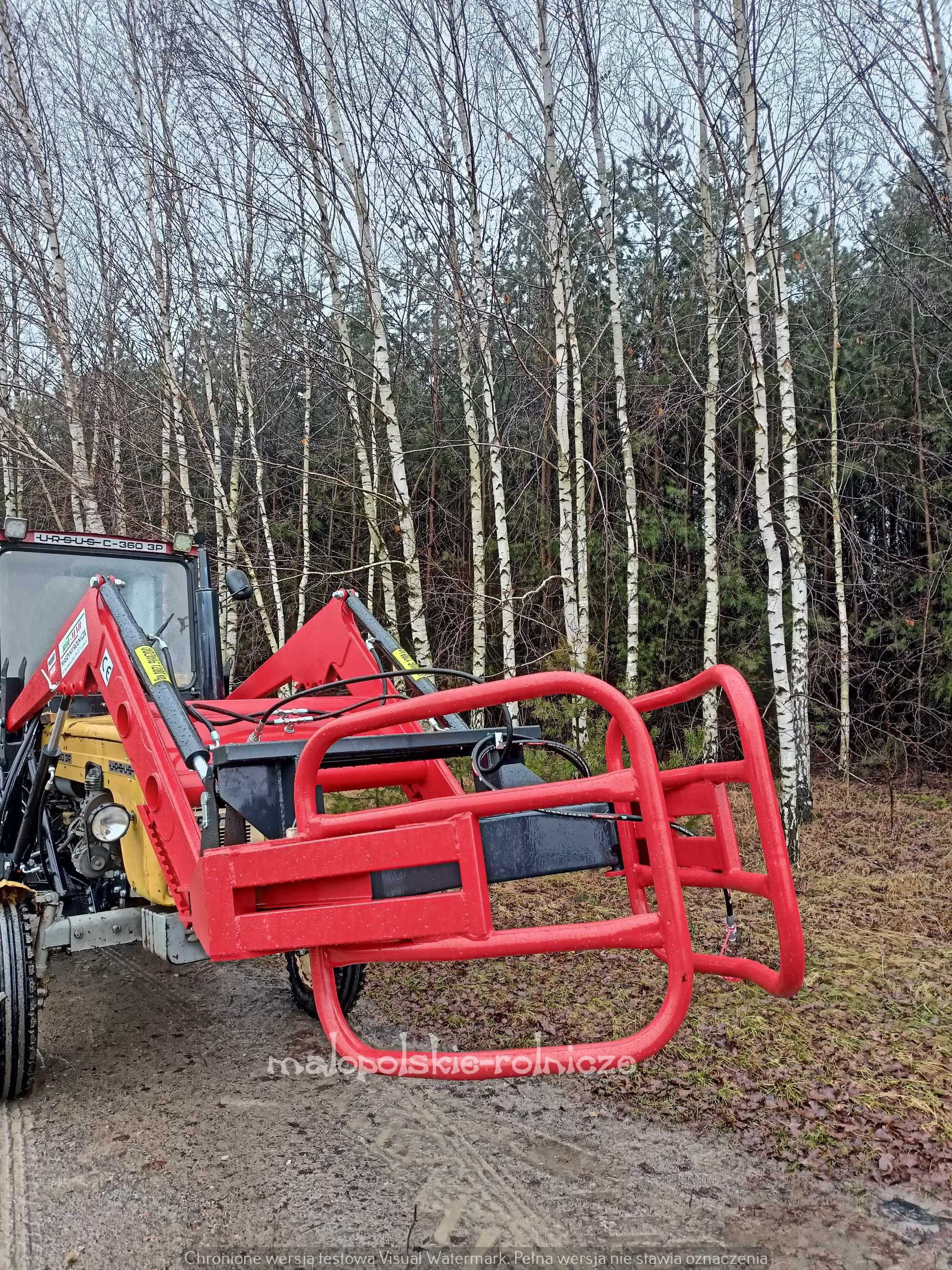 TRANSPORT Chwytak beli balotów do sianokiszonki siana słomy SOLIDNY