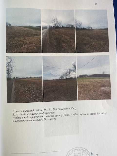 sprzedaż działek rolnych powiat płocki pow. 25 ha