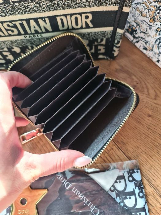 Zestaw Dior mini shopper torebka i portfel