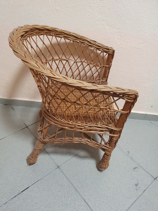 Wiklinowe krzesło dla dziecka krzesło dziecięce