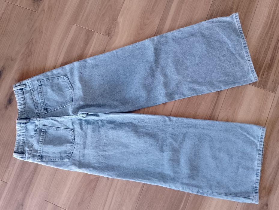 Szerokie spodnie z wysokim stanem r. 34