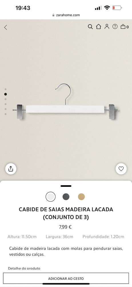 6 cabides Zara Home