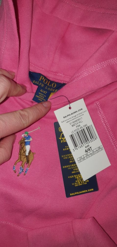 Śliczna różowa bluza Ralph Lauren