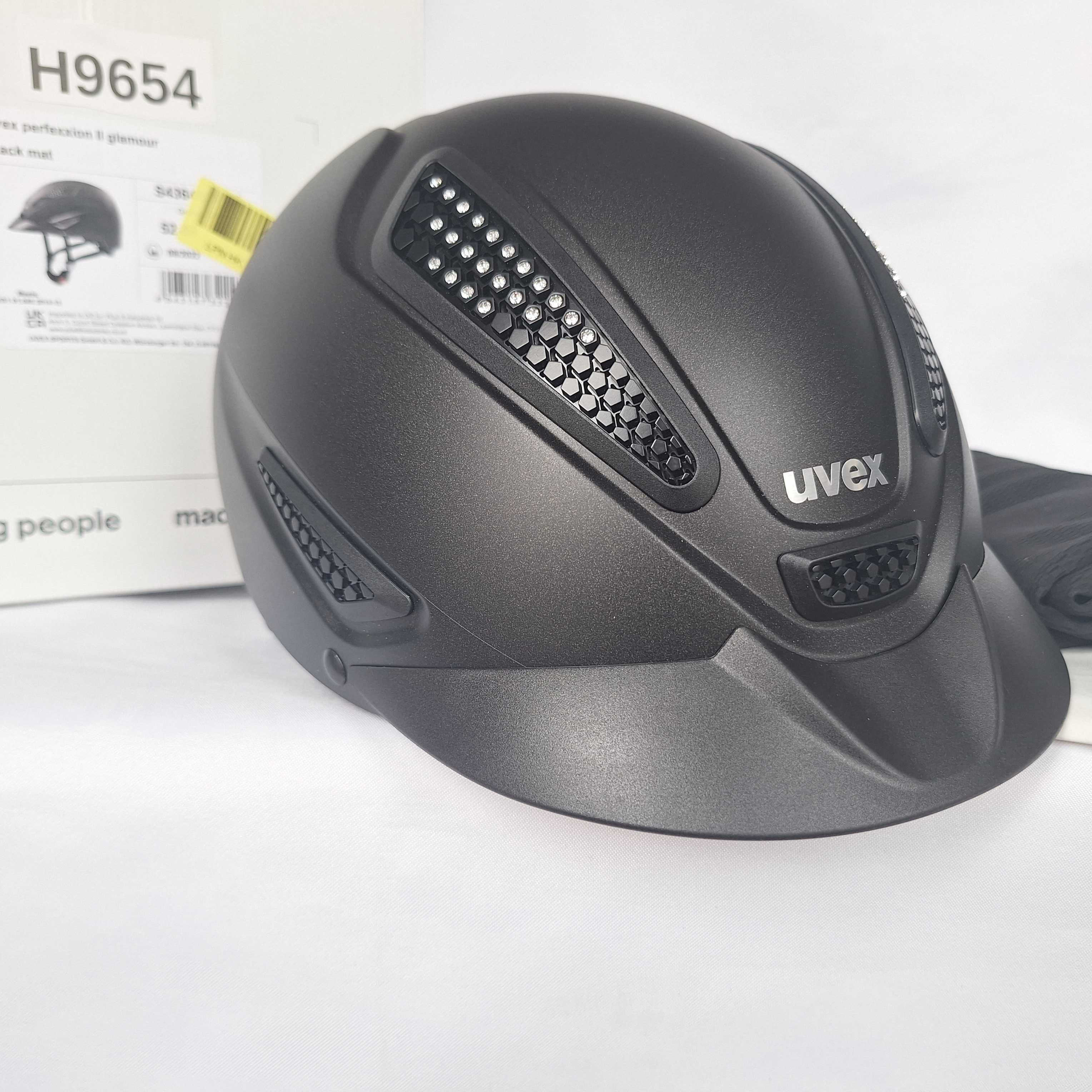 Kask jeździecki toczek Uvex Perfexxion II Glamour Black XXS-S 52-55cm