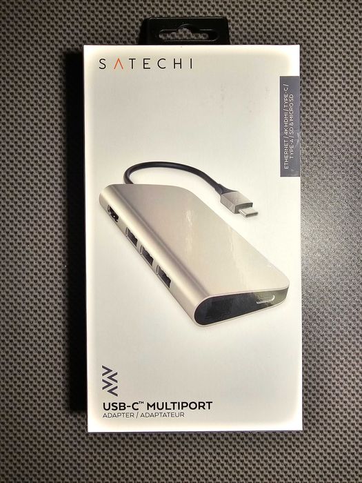 Satechi Multi-Port Adapter (USB-C, 3xUSB-A, HDMI, Ethernet) - NOWY