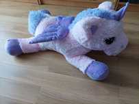 Peluche Unicórnio 70 cm de comprimento e 40 cm de largura