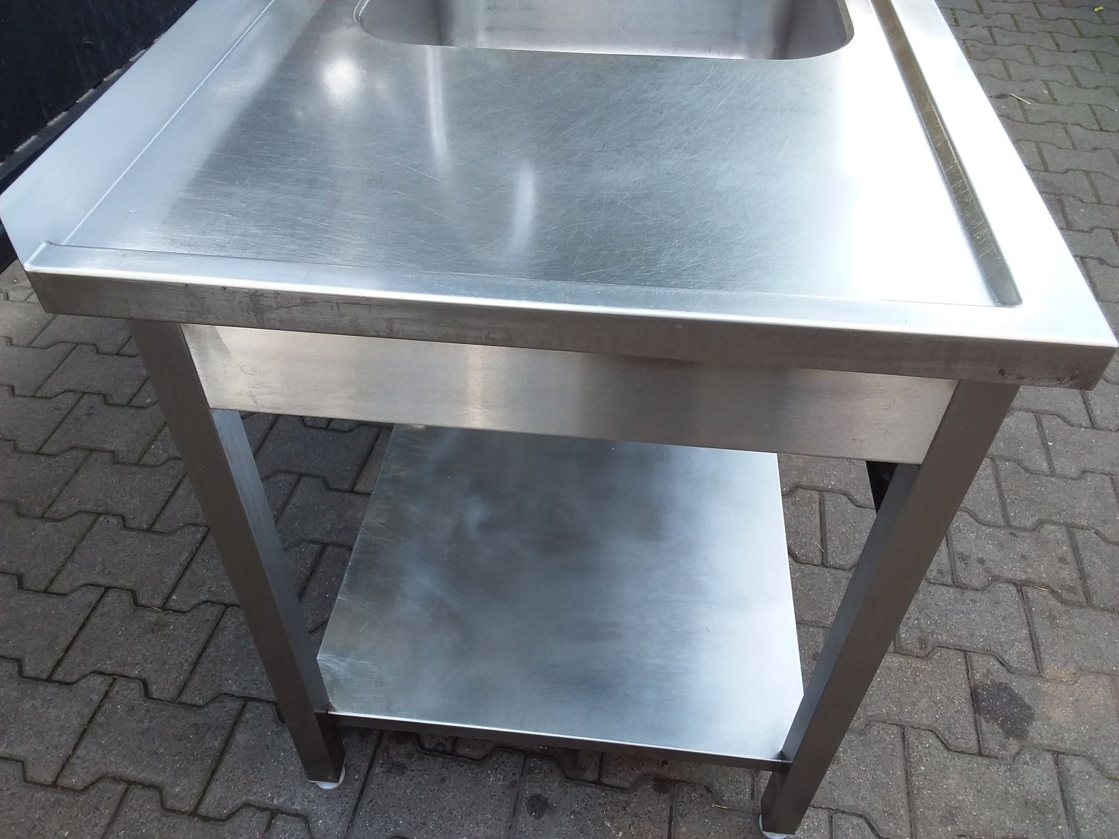 Zlew zlewozmywak basen 70x190cm stół ze zlewem gastronomiczny wysyłka