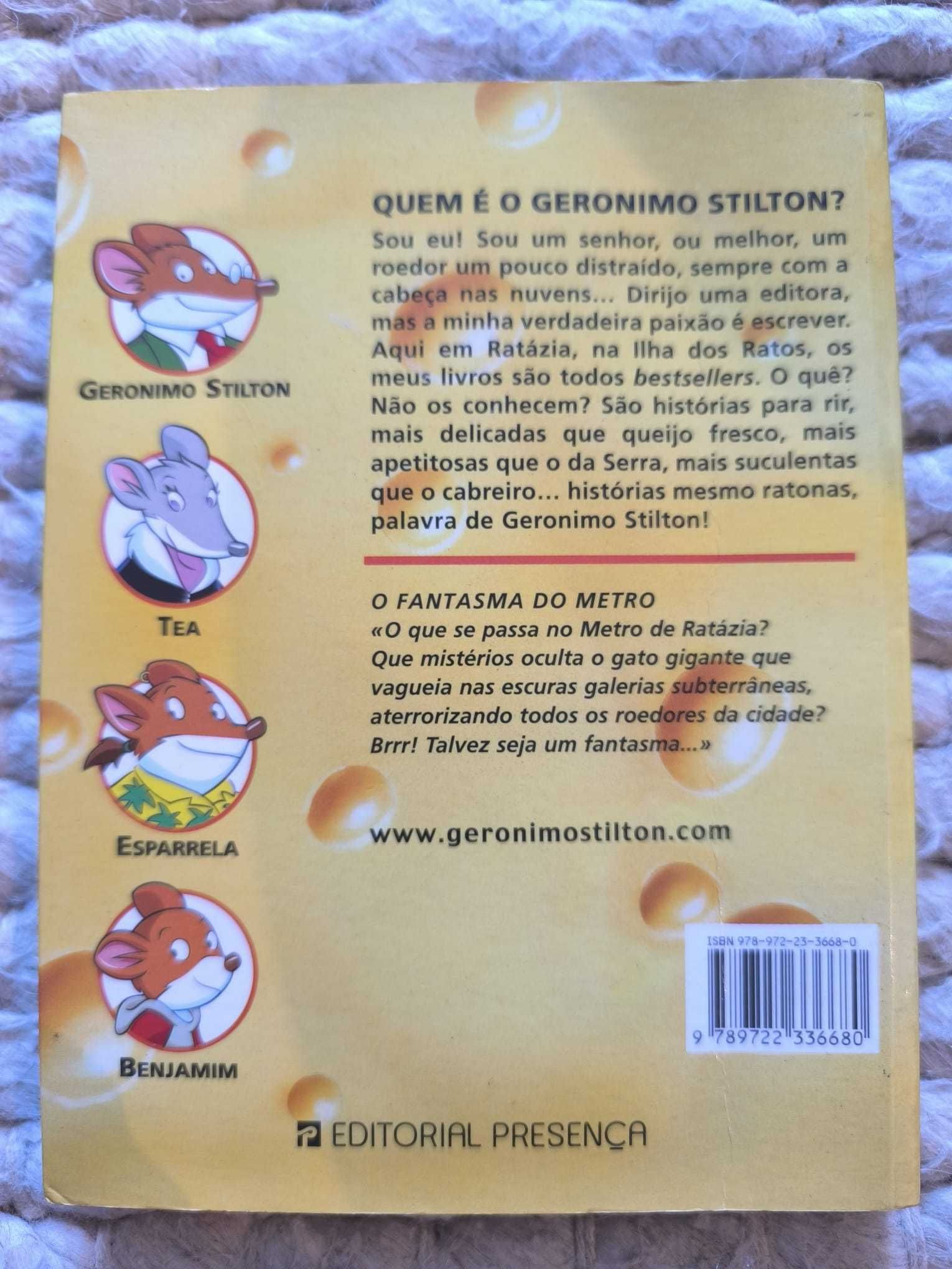 Livro "O Fantasma do Metro" de Geronimo Stilton