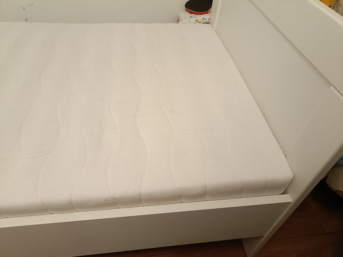 Łóżko białe Forte Snow 90/200