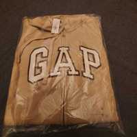 Gap oryginalna bluza na suwak kolor jasny brąz