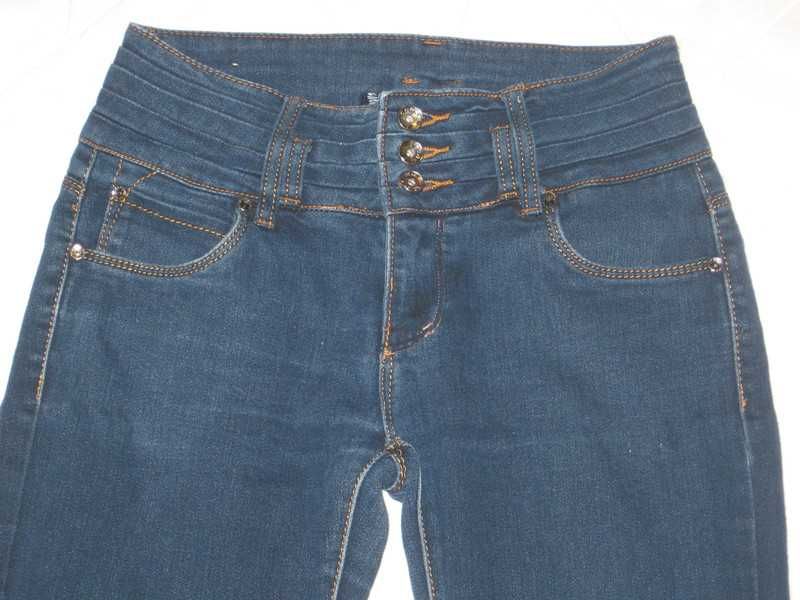 spodnie dżinsowe jeansowe pas 70-78cm damskie dżinsy jeansy