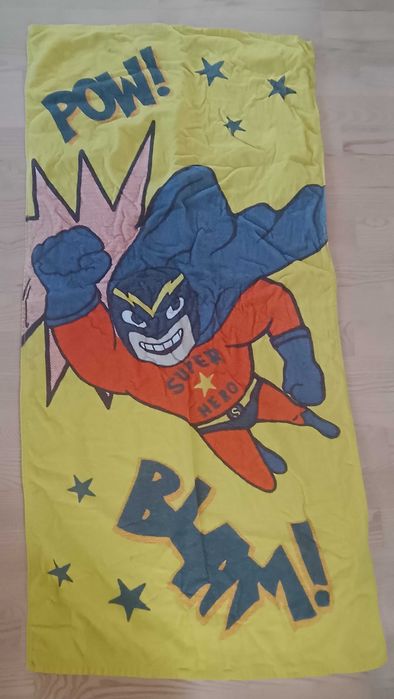 ręcznik plażowy kąpielowy Superhero Superbohater POW! BLAM!