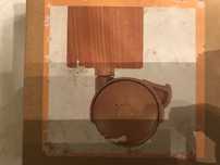 Kit 4 rodas para móveis plastico bege - NOVOS