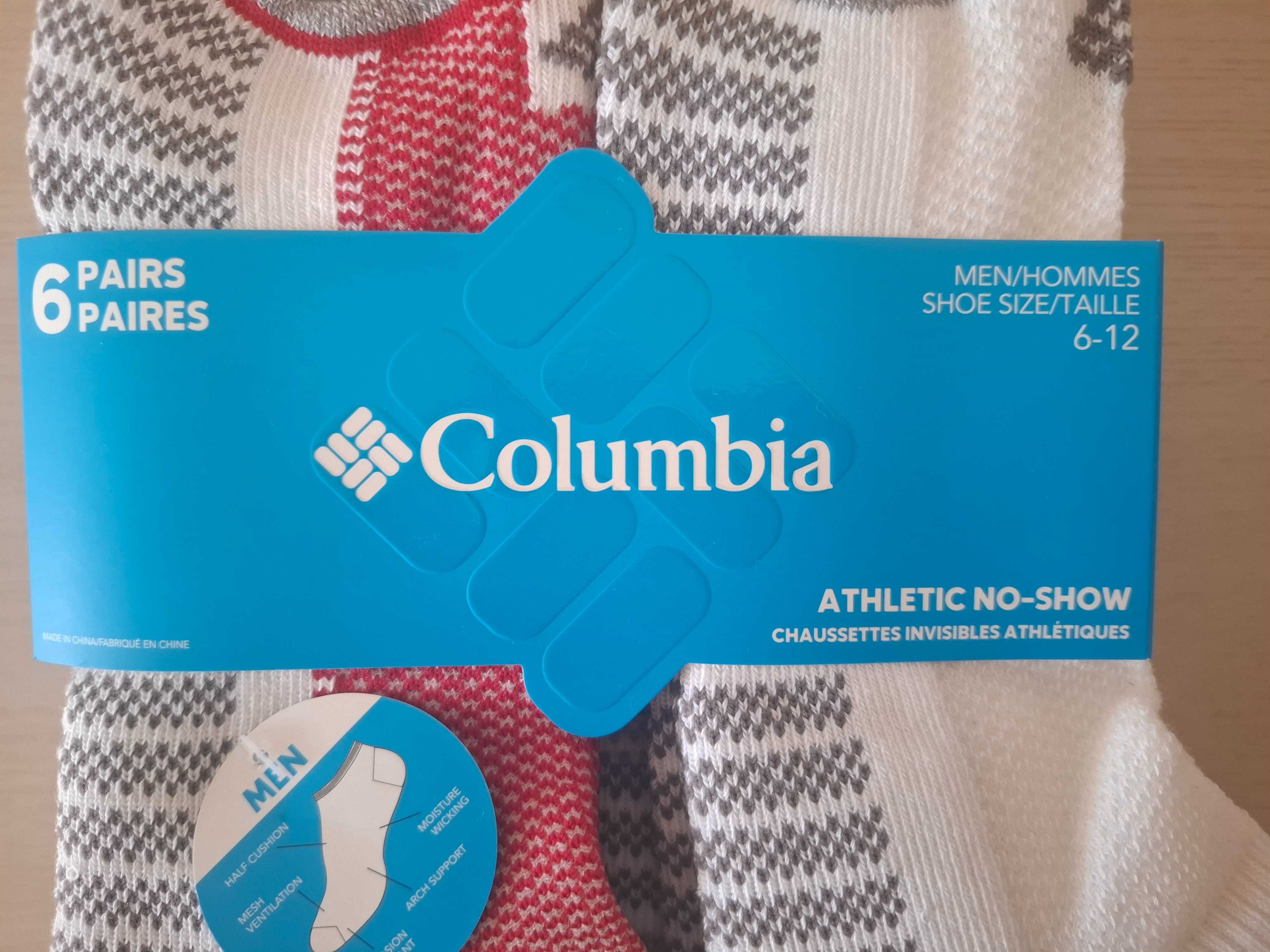 Columbia шкарпетки 6шт в пакуванні. Оригінал