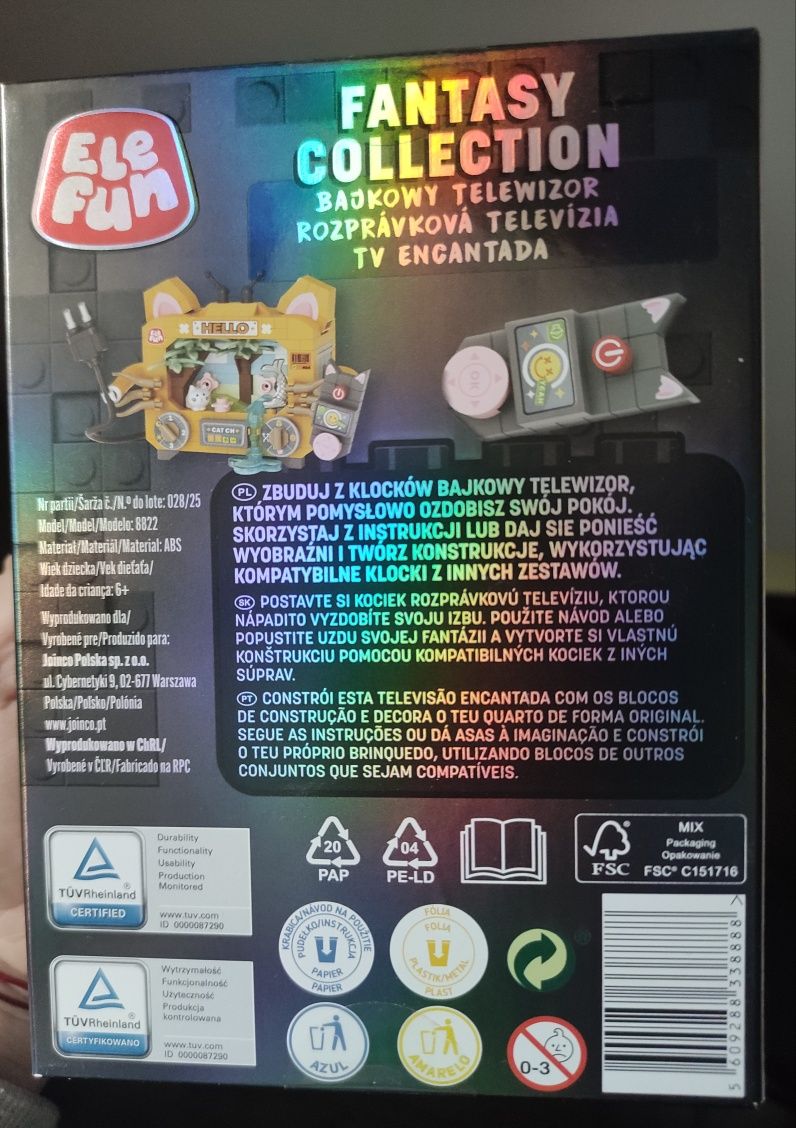Male klocki bajkowy telewizor