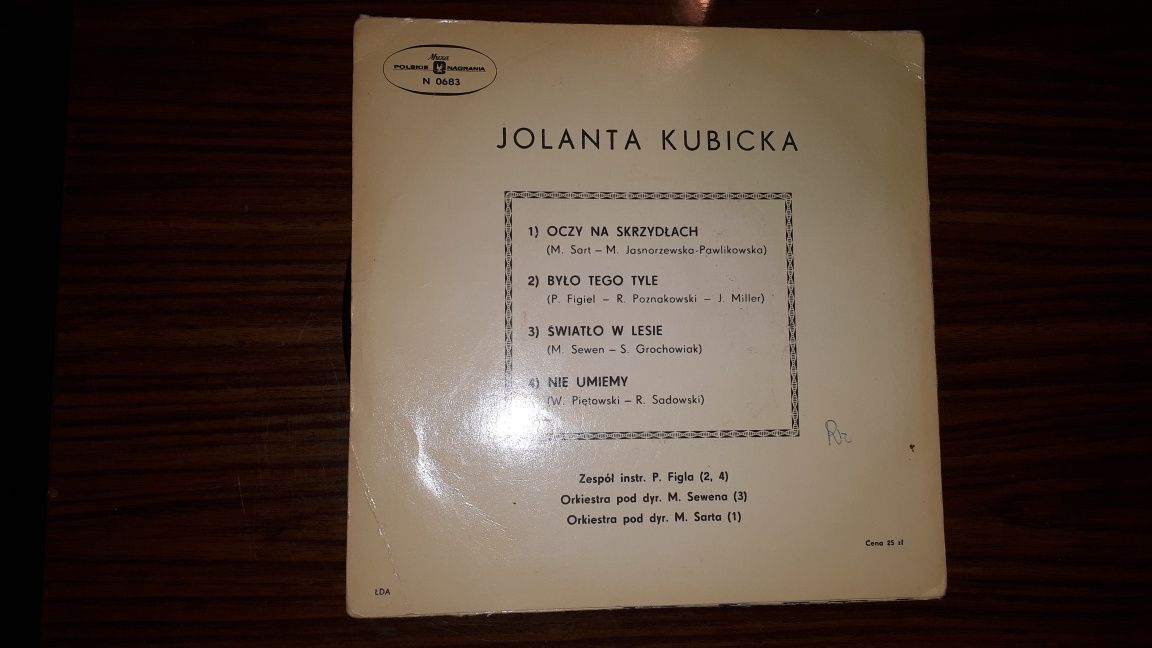 Płyta winylowa Jolanta Kubicka