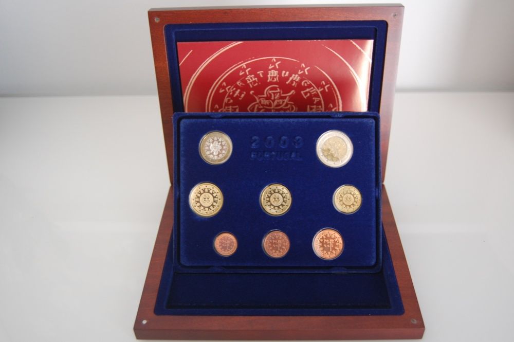Coleção 8 moedas Série anual de 2003 edição Proof.