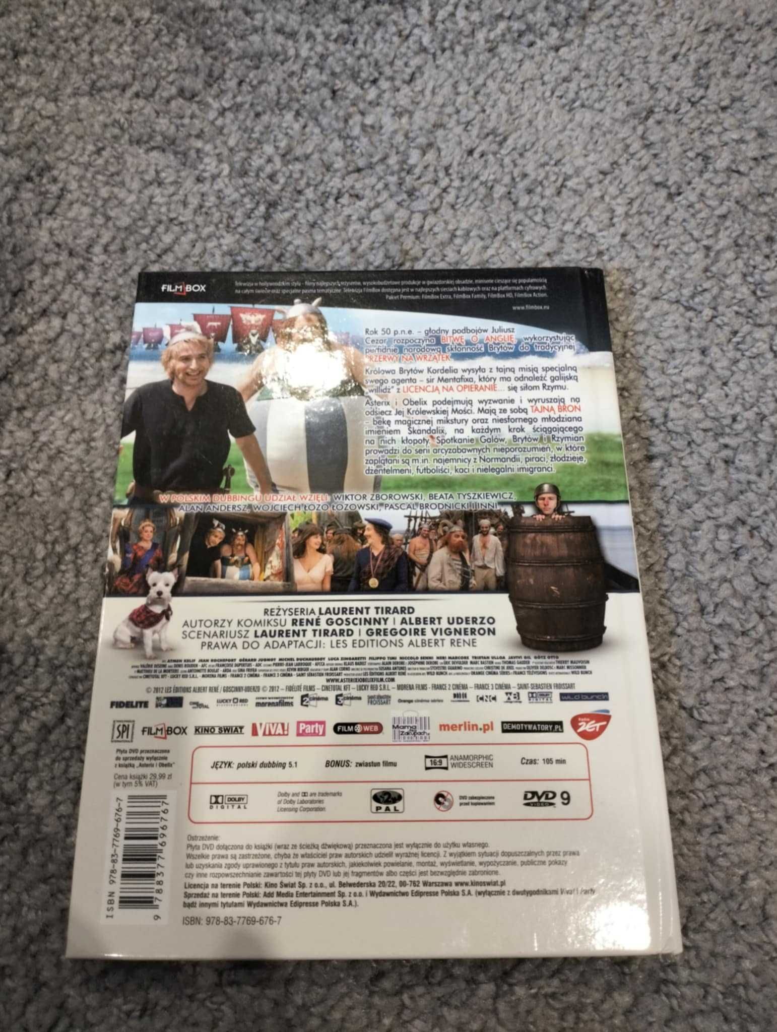 Asterix & Obelix W służbie jej królewskiej mości film DVD z książką