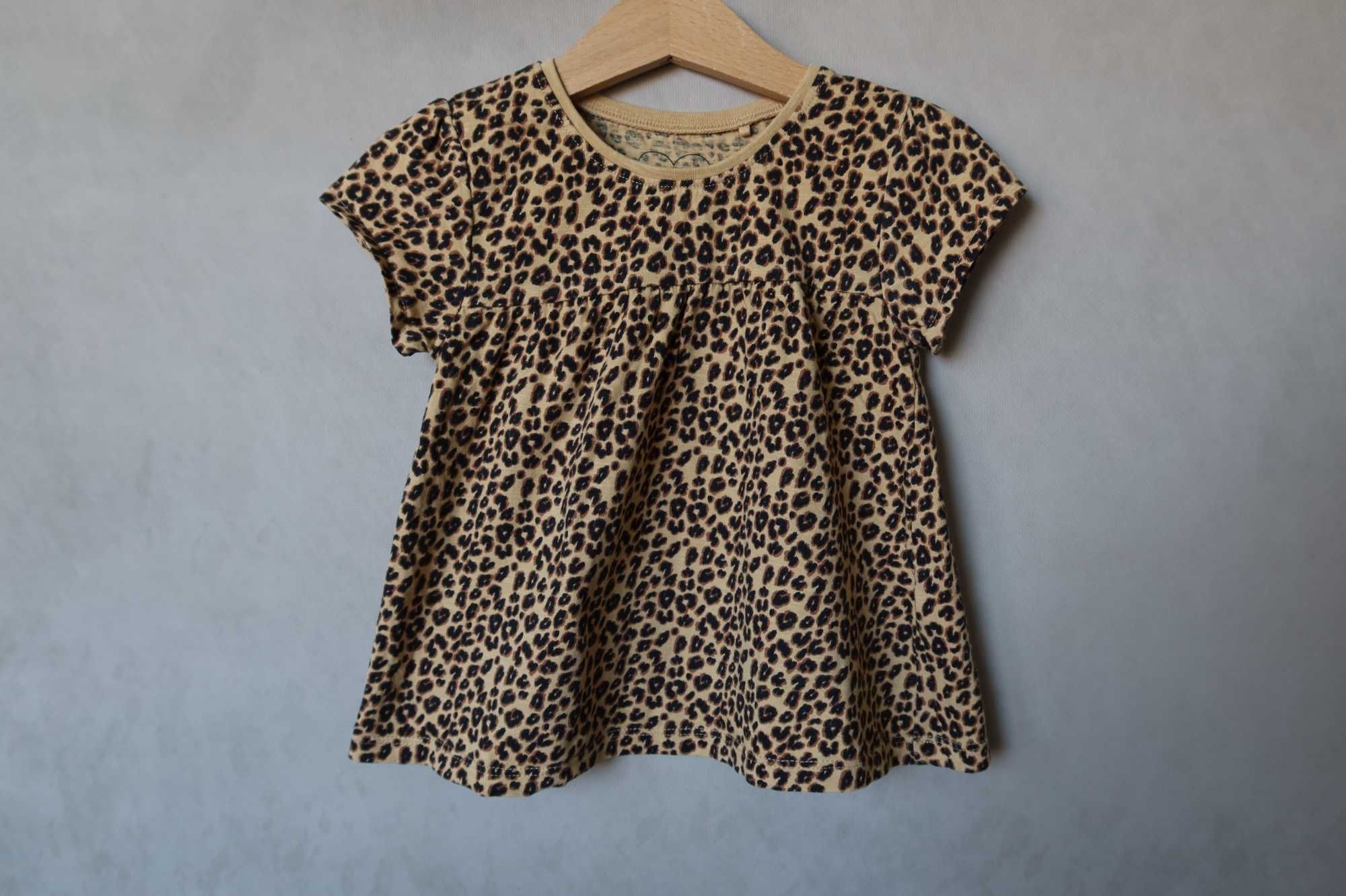 Bluzeczka 104 NEXT tunika motyw zwierzęcy koszulka dla dziewczynki