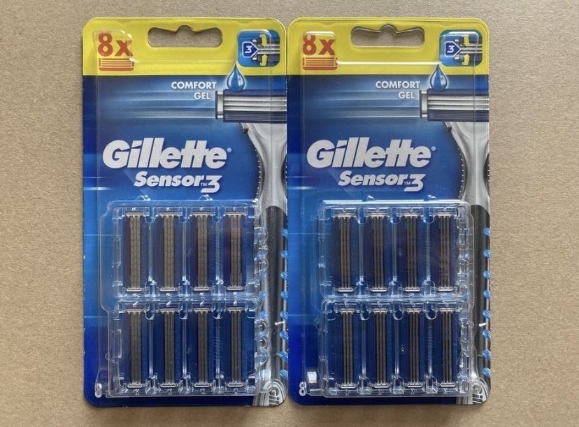 16x Zapasy maszynki do golenia Gillette Sensor 3