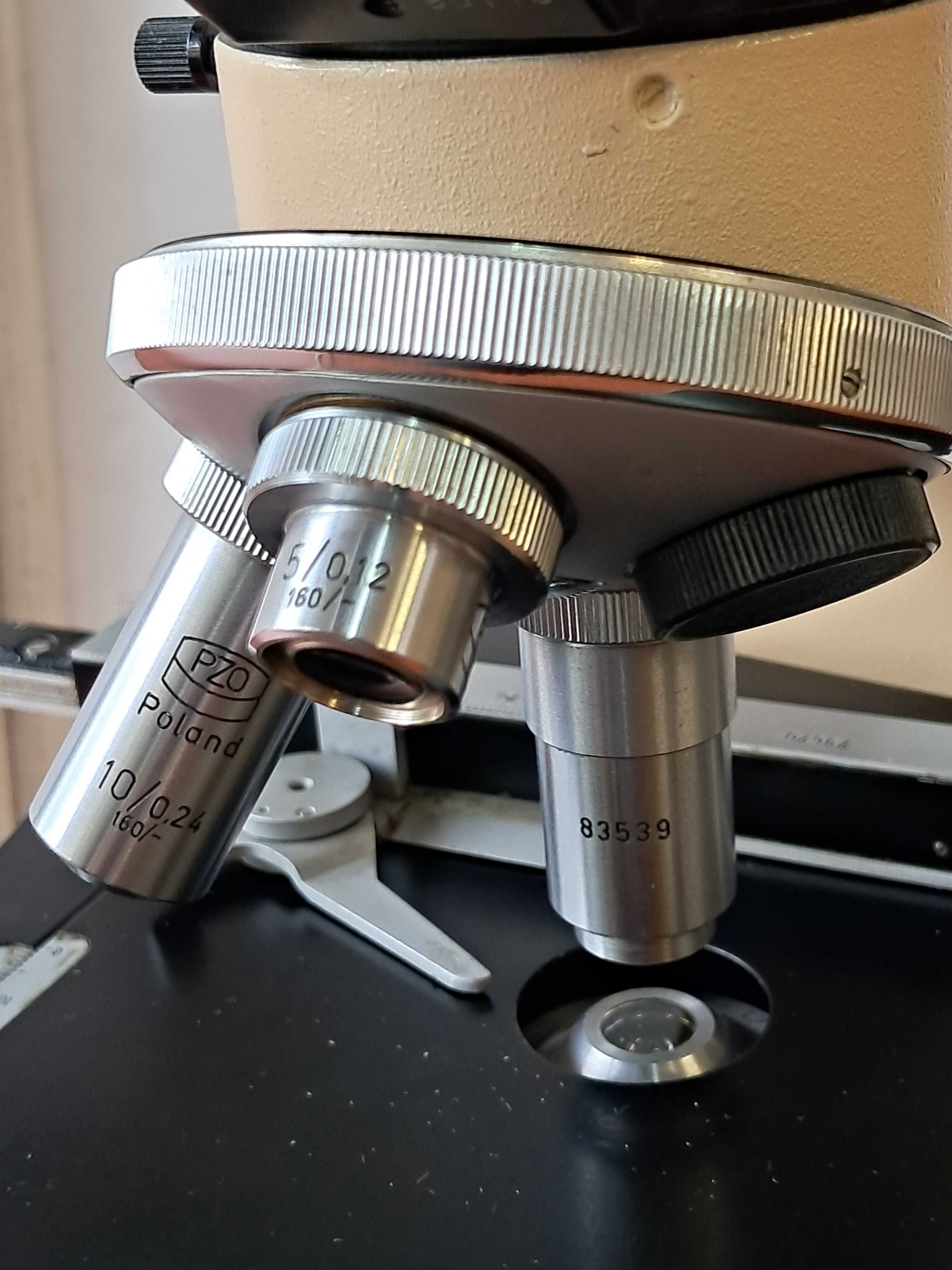 Mikroskop biologiczny STUDAR PZO Warszawa LED