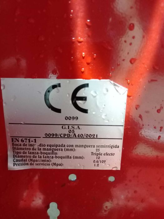 Carretel de incendio