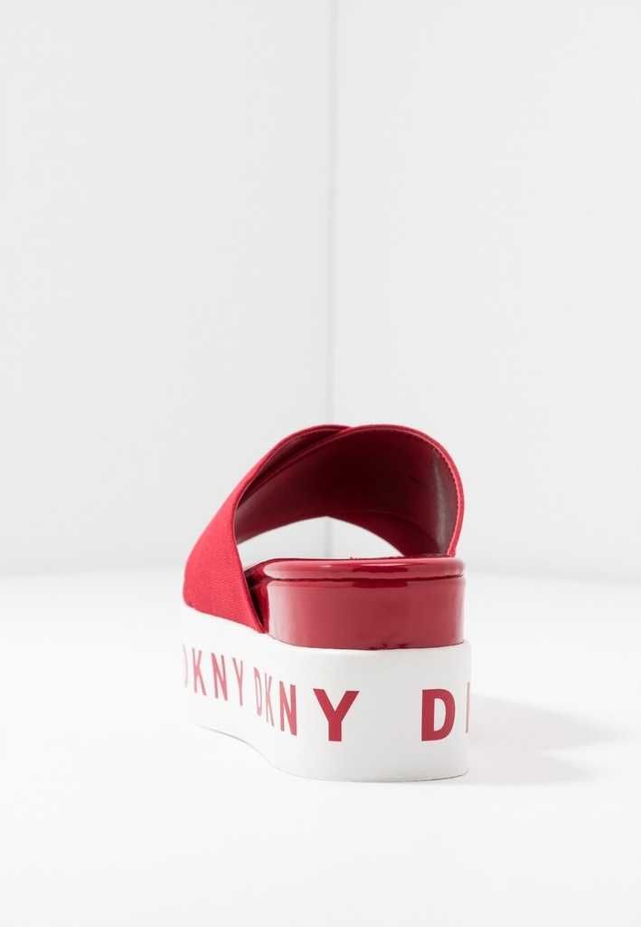 DKNY CRISTI klapki platform red 38,5