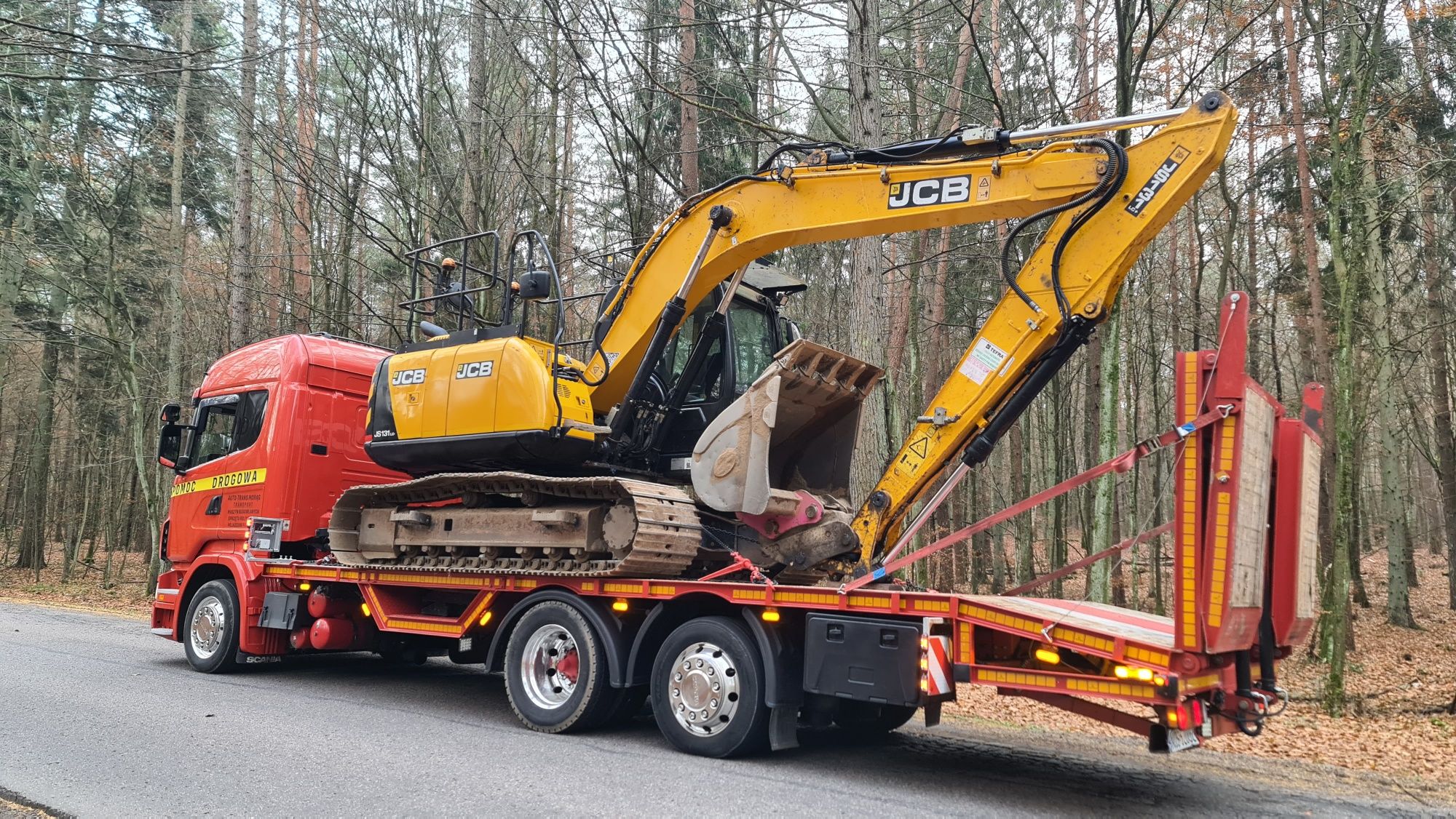 Pomoc Drogowa Morąg 24h Transport Ciągników Maszyn Koparek do 20t