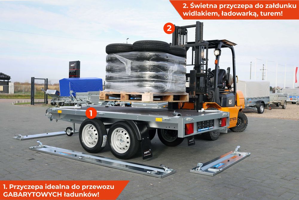 Neptun NORDICA BASELINE 263 x 145 koła pod skrzynia pod paką platforma