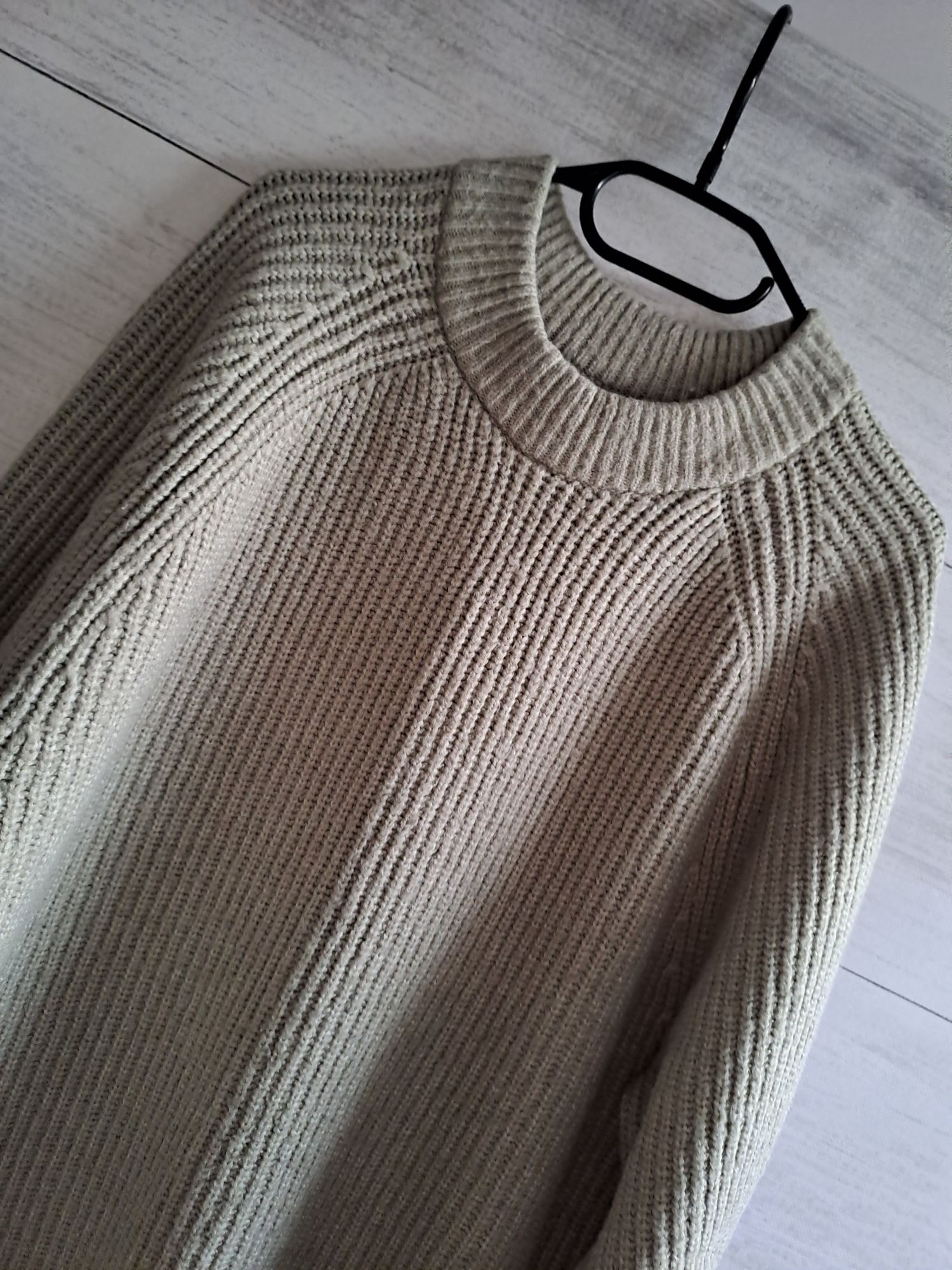 Długi sweter sukienka H&M M 38 L 40