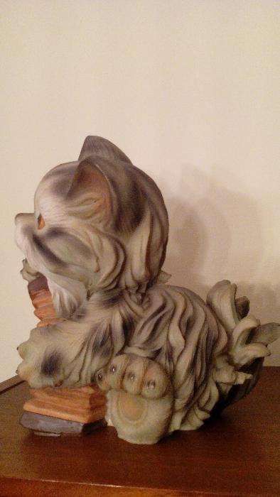 Estatueta de Gato em Resina