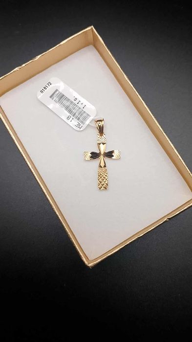Zawieszka "Krzyżyk" srebro pr. 925 pozłacane