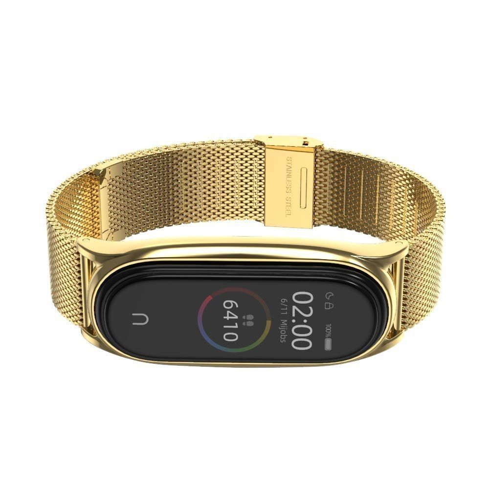 Bransoleta Milaneseband Do Xiaomi Mi Band 5 / 6 Gold