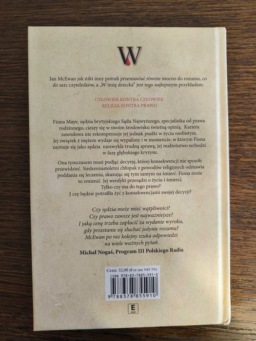 W Imię Dziecka - Ian McEwan