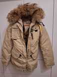 Kurtka zimowa PARAJUMPERS z futerkiem, roz. S, unisex, lekko używana