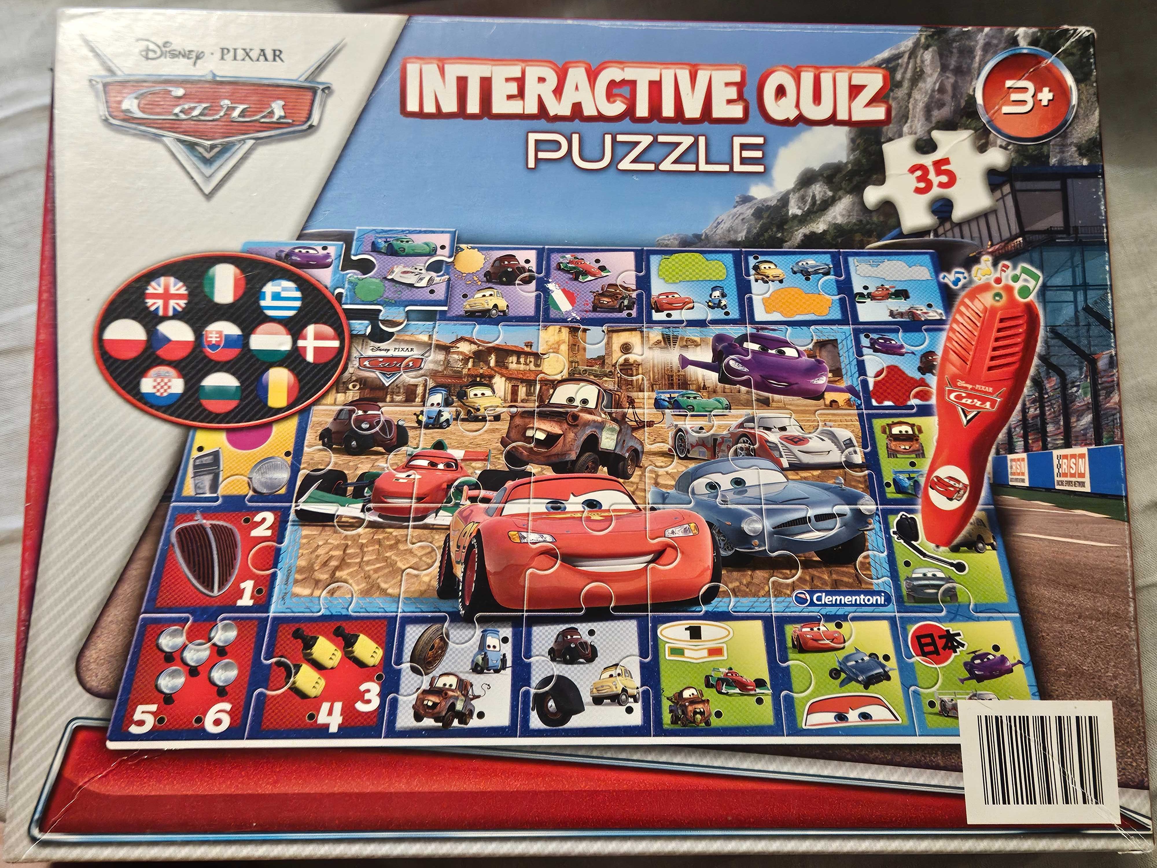 Zygzak McQueen puzzle interakywne