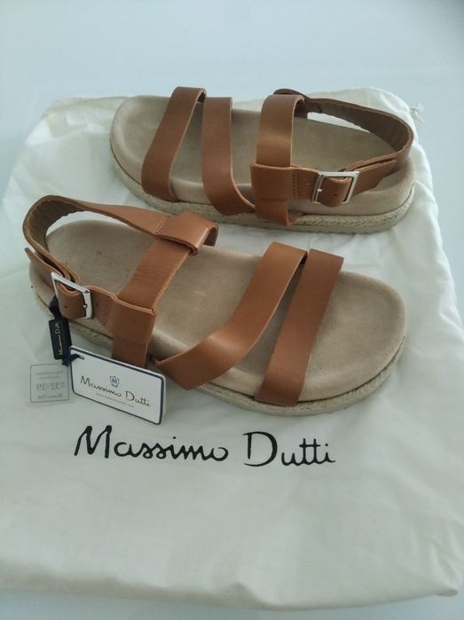 Sandały skórzane Massimo Dutti. Mega okazja tanio.