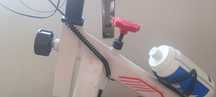 Bicicleta de spinning com pedais de encaixe
