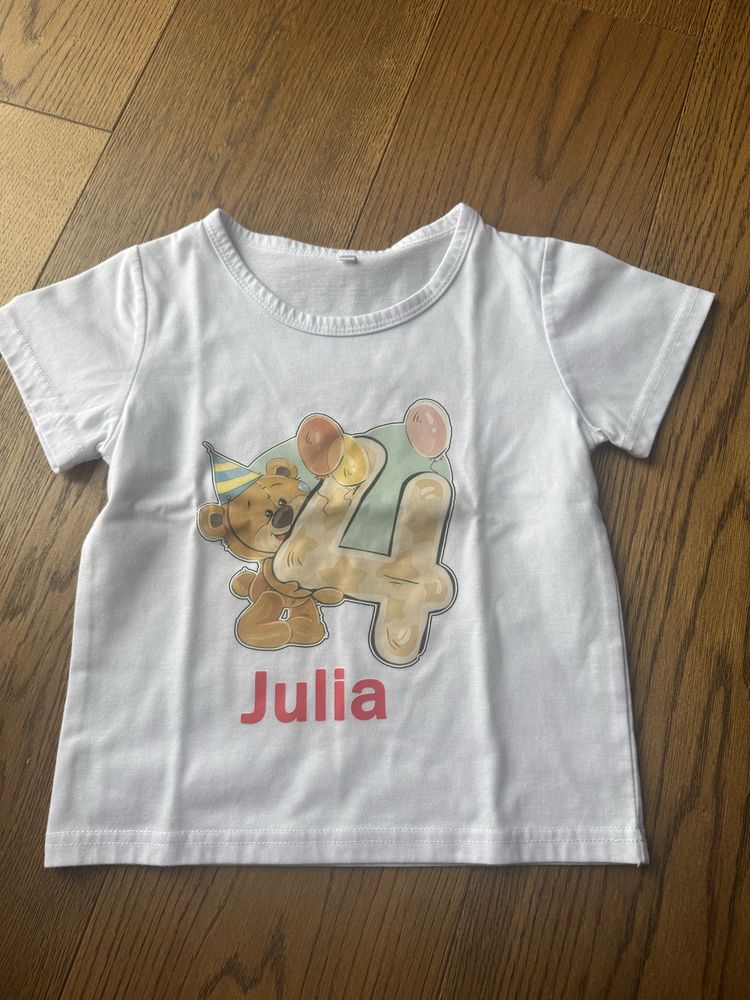 Koszulka urodzinki 4 Julia