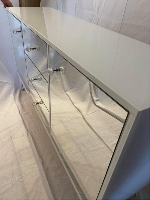 Komoda lustrzana biala, z lustra, hairpin, glamour, POLECAM!!!