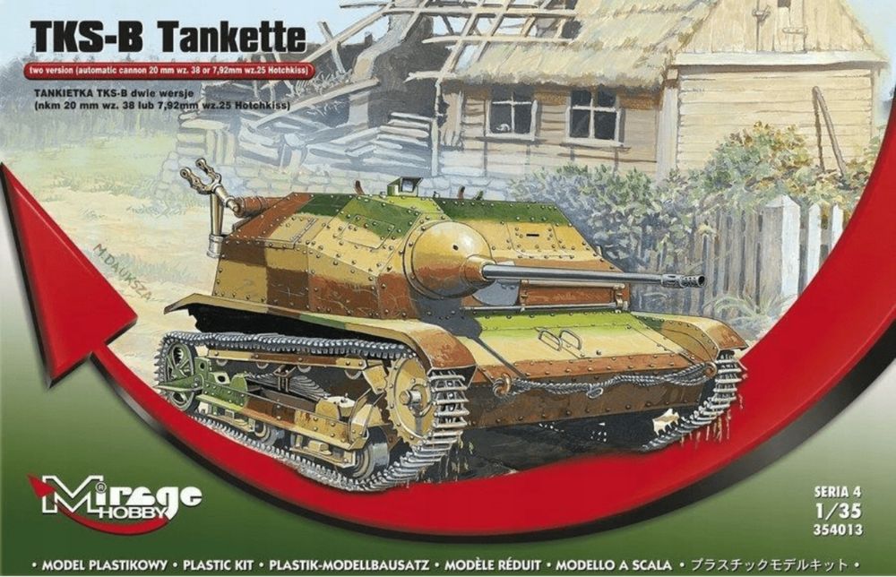 Model do sklejania Mirage czołg Tankietka TKS-B 35413 1:35