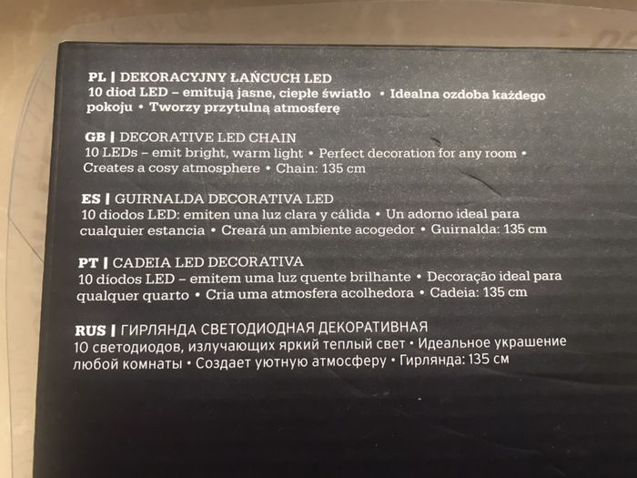 OKAZJA! NOWY łańcuch girlanda led żarówki loft scandi vintage 10 szt.!