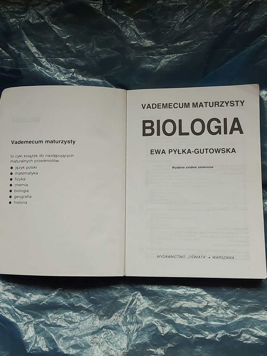 Książka BIOLOGIA  wademecum maturzysty 2002rok