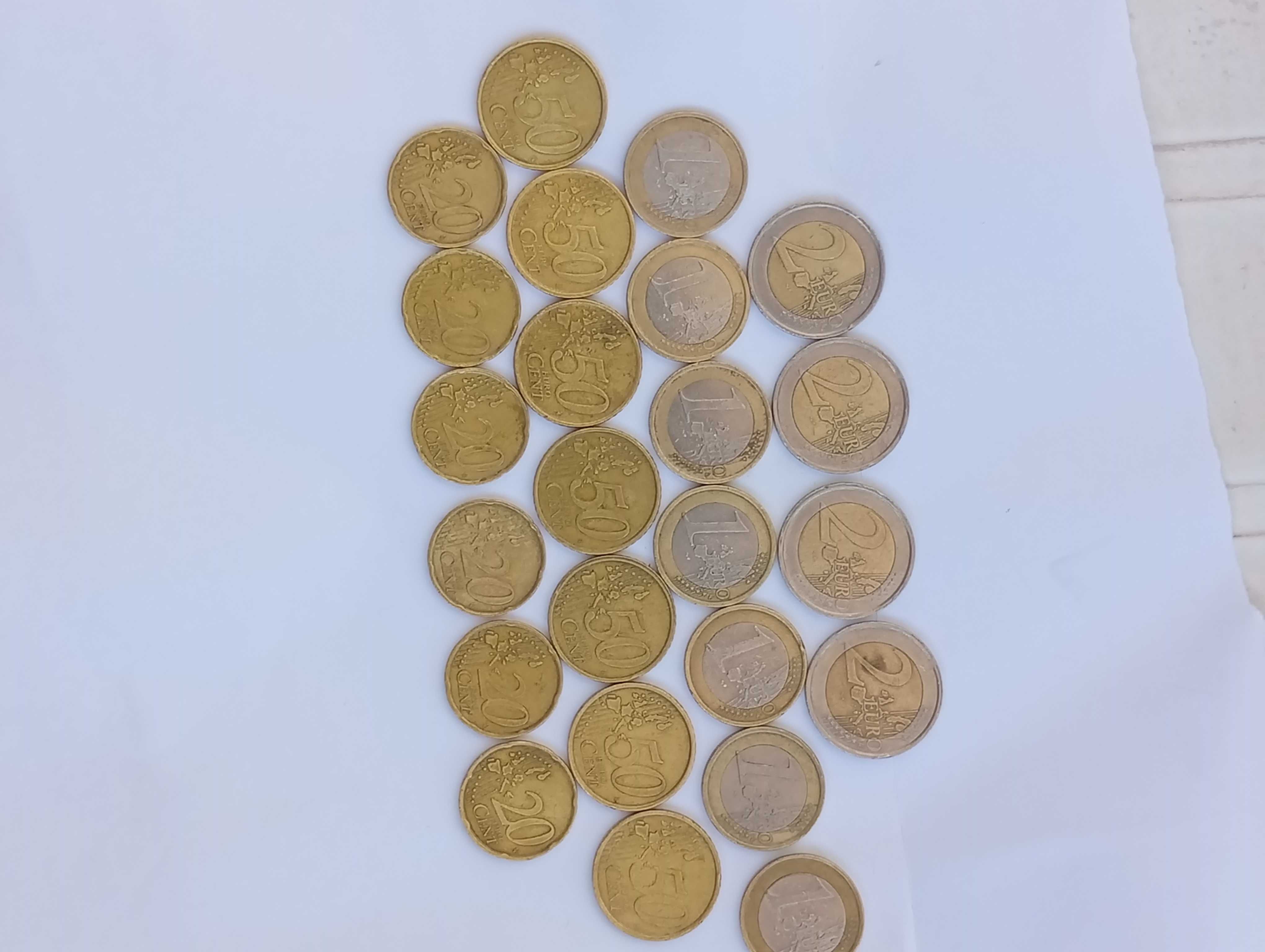 Lote de moedas 2002, Itália (defeitos/erros/excesso de metal)