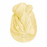 Turban 60x24 Ręcznik do Włosów Frotte Bawełna Welur Żółty